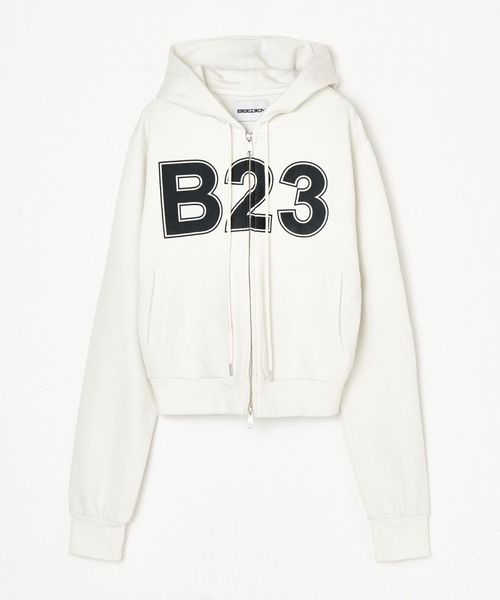BEEDEN フゥーディー BEEDEN パーカー FRONT LOGO ZIPUP HOODIE レディース