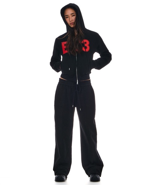 BEEDEN パーカー FRONT LOGO ZIPUP HOODIE レディース
