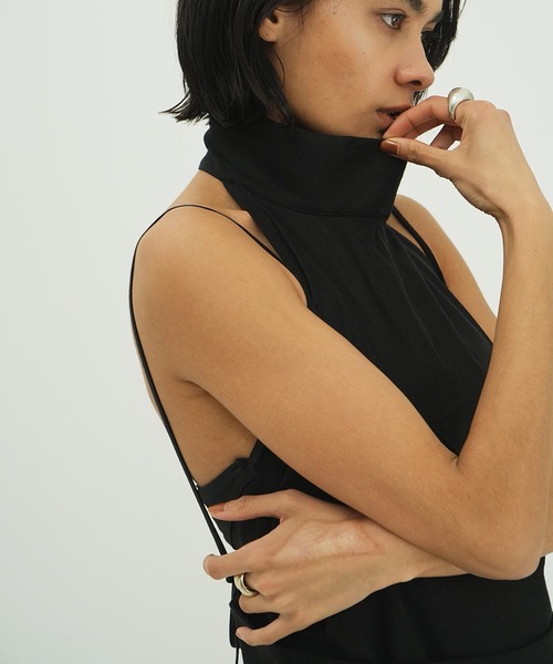 CLANE（クラネ） ブラウス シャツ HALTER HIGH NECK CAMISOLE TOPS