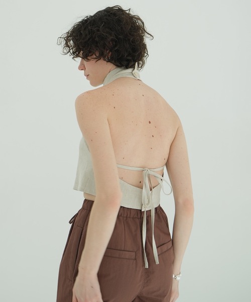 トップス clane HALTER HIGH NECK CAMISOLE TOPS CLANE（クラネ） ブラウス シャツ HALTER HIGH NECK CAMISOLE TOPS