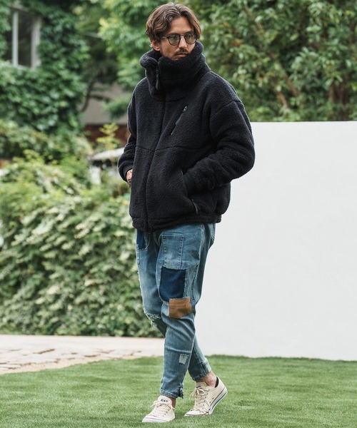 「CAMBIO」 ブルゾン M シルバーグレー メンズ_画像9