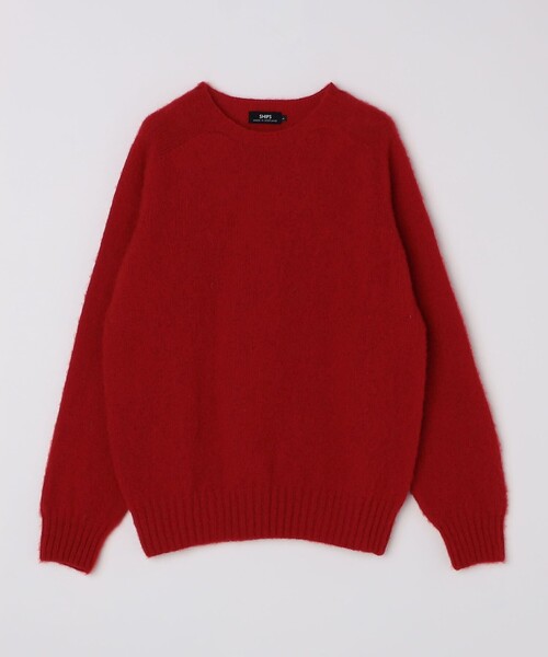 定価28,600円 SHIPS別注 HARLEY OF SCOTLAND ニット SHIPS別注】HARLEY OF SCOTLAND:ウォッシャブル シャギー クルー