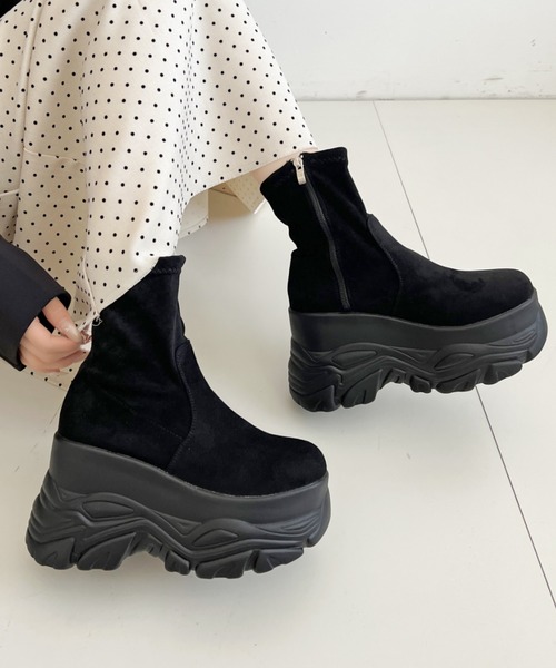 Shoes in Closet（シュークロ） ブーツ 厚底 ダブルソール ストレッチ