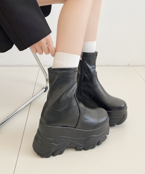 Shoes in Closet（シュークロ） ブーツ 厚底 ダブルソール ストレッチ