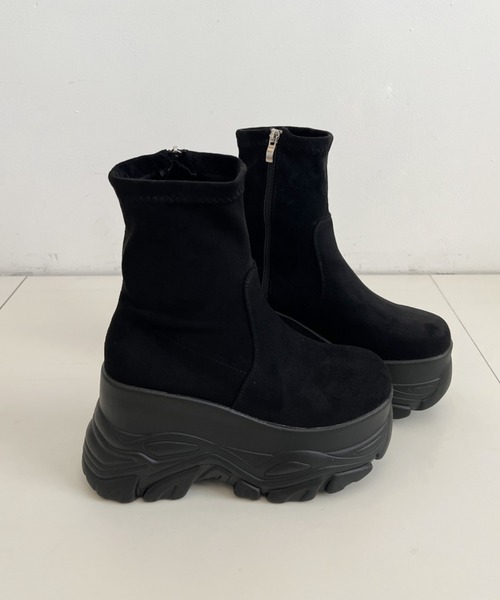 Shoes in Closet（シュークロ） ブーツ 厚底 ダブルソール ストレッチ
