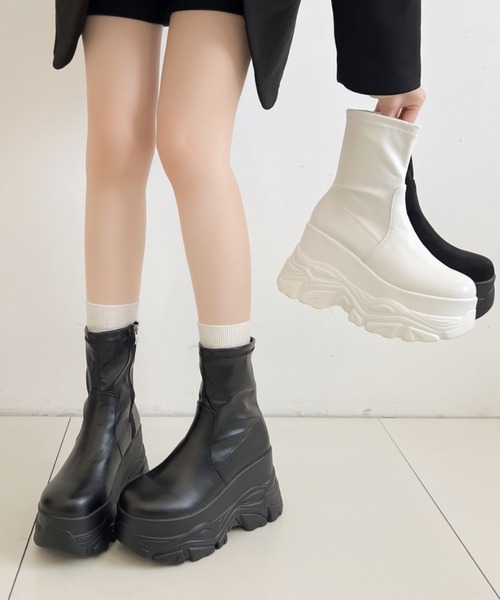 Shoes in Closet（シュークロ） ブーツ 厚底 ダブルソール ストレッチ