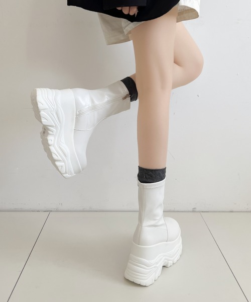 Shoes in Closet（シュークロ） ブーツ 厚底 ダブルソール ストレッチ