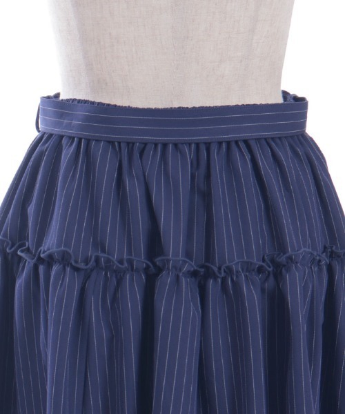 axes femme POETIQUE スカート ベルト付イレヘムロングスカート