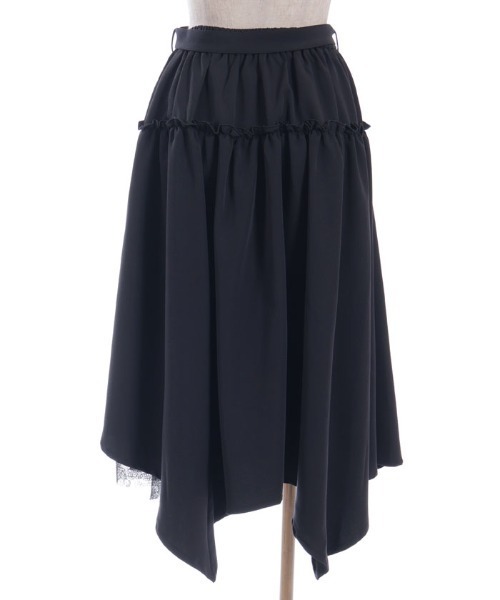 axes femme POETIQUE スカート ベルト付イレヘムロングスカート