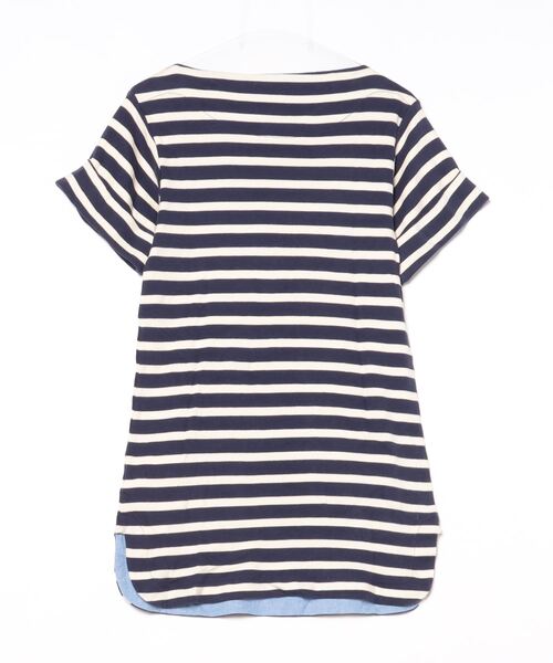 「BY MALENE BIRGER」 ボーダー柄半袖ワンピース - ネイビー レディース_画像2