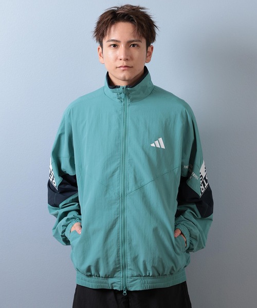 adidas ナイロンジャケット　セットアップ 希少Mサイズ』 めちゃかっこいい メンズアディダス セットアップ