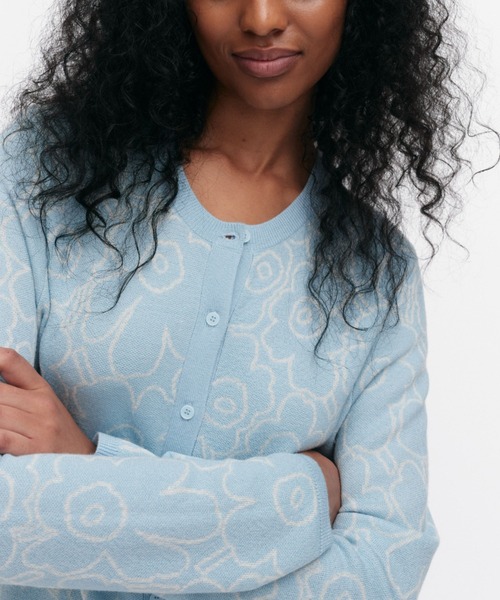 美品 marimekko ウニッコ ボーダー ニットカーディガン ユニセックス marimekko ウニッコ ボーダー カーディガン タサライタ - メルカリ