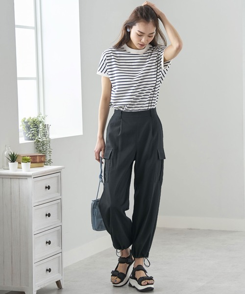 「BELLUNA PLUS」 カーゴパンツ SMALL チャコール レディース