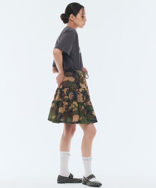 Narcissus（ナルシス） スカート メッシュカモフラスカート 迷彩
