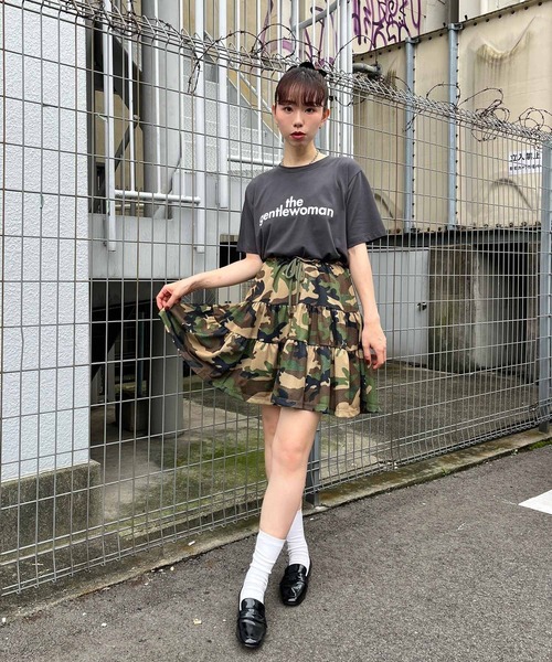 Narcissus（ナルシス） スカート メッシュカモフラスカート 迷彩