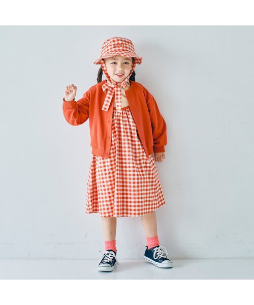 「p.premier」 「KIDS」キャミソールワンピース 110 レッド キッズ_画像9