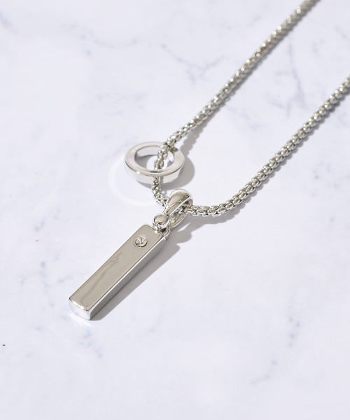TETE HOMME（テット オム） ネックレス チャーム×リング ネックレス 
