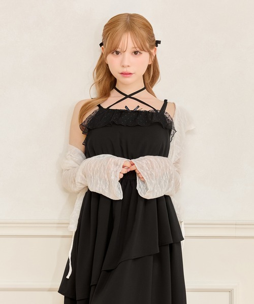 美品¥52,800♡Rene ティアードフリルロングカーディガン(３８Ｌ) apres jour カーディガン フリルレースカーディガン レディース