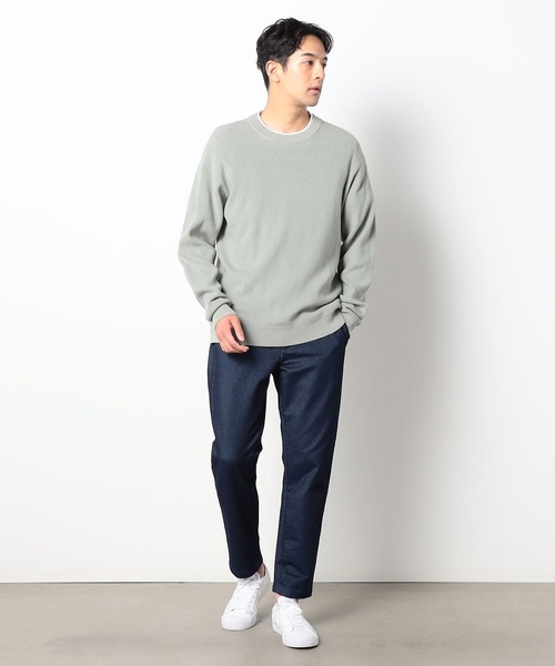 スラックス ストレッチデニムテーパードパンツ メンズ