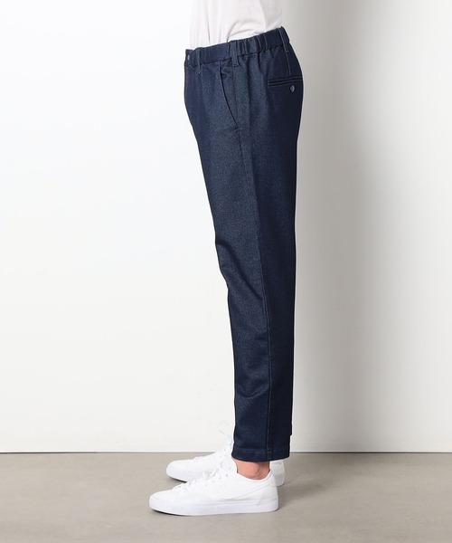 スラックス ストレッチデニムテーパードパンツ メンズ