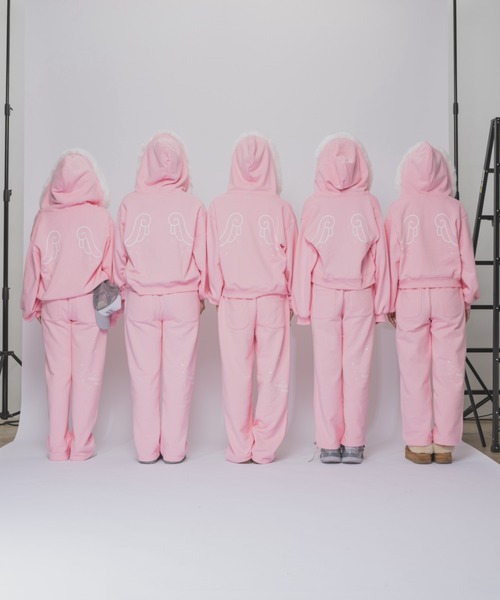 【美品】 チームフィットジャージ M 白灰ピンク 美品】 チームフィットジャージ M 白灰ピンク 美品】 チームフィット