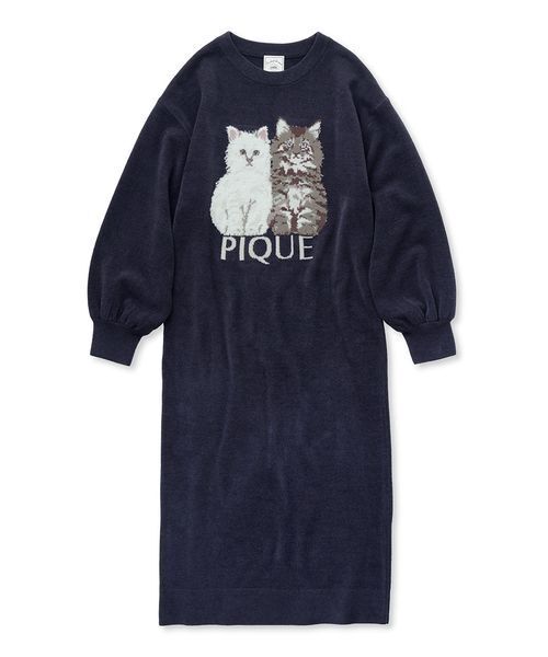 gelato pique 猫　ジャガード ルームウェア gelato pique パジャマ ルームウェア ツインキャットジャガード