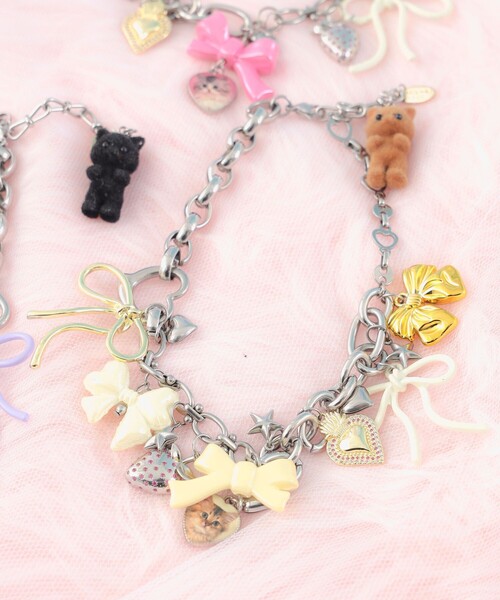 ネックレス 「COLLABORATION」Lovely Charm 22 / カラフルネックレス レディースの画像