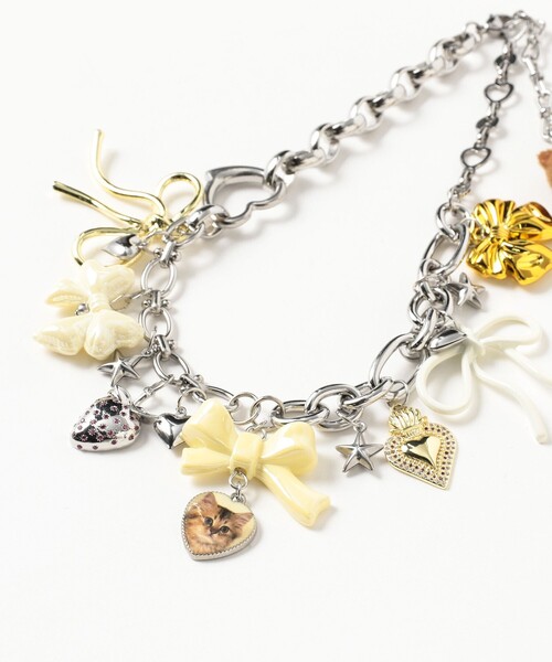 ネックレス 「COLLABORATION」Lovely Charm 22 / カラフルネックレス レディースの画像