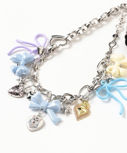 ネックレス 「COLLABORATION」Lovely Charm 22 / カラフルネックレス レディースの画像