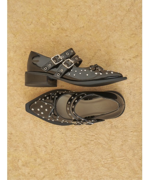 新品★未使用　ダーリッチ　ダブルベルトフラットシューズXL Darich（ダーリッチ） シューズ ダブルベルトフラットシューズ