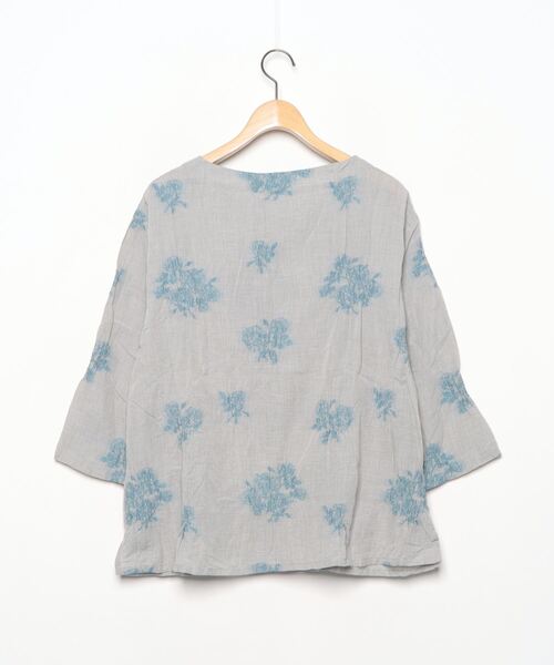 「Plantation」 7分袖ブラウス 2 グレー レディース_画像2