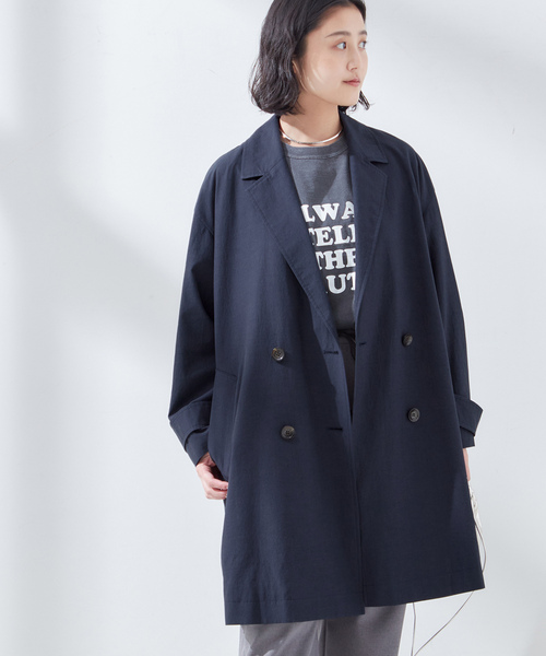 L'ESSAGE ネイビー チェスターコート journal standard L'essage（ジャーナルスタンダード レサージュ
