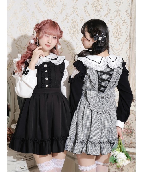 NOEMIE（ノエミー） ジャンパースカート バックレースアップドレッシー