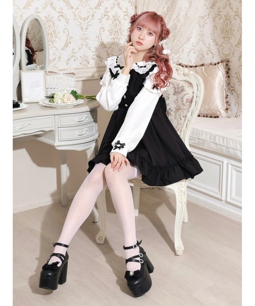 NOEMIE（ノエミー） ジャンパースカート バックレースアップドレッシー