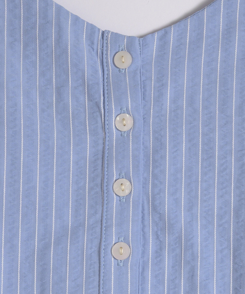 「MUHET」 キャミソールワンピース MEDIUM ライトブルー レディース_画像5