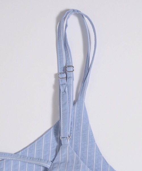 「MUHET」 キャミソールワンピース MEDIUM ライトブルー レディース_画像9
