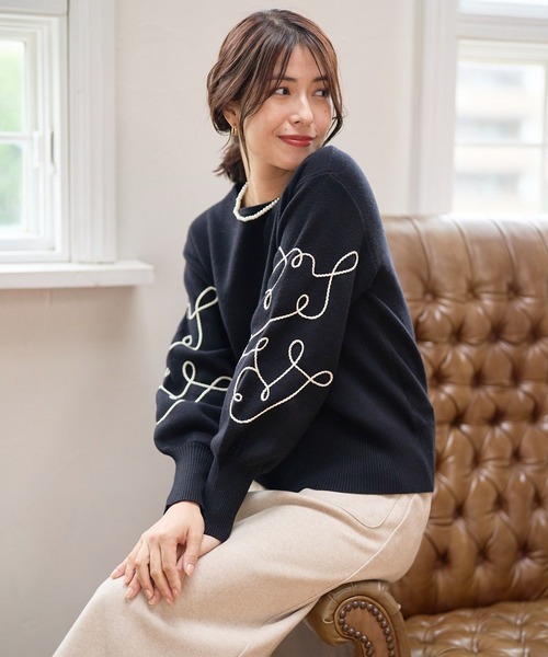 FOUND GOOD（ファウンドグッド） ニット セーター ソデシシュウニット