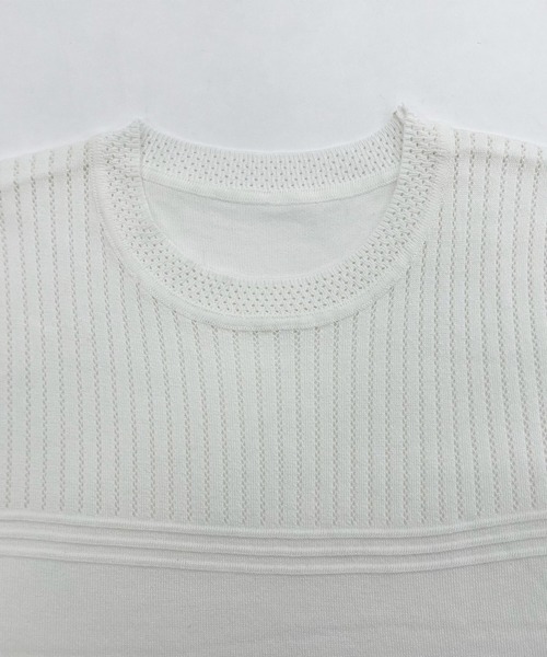 「Cinderella」 半袖ニット MEDIUM ホワイト レディース_画像4