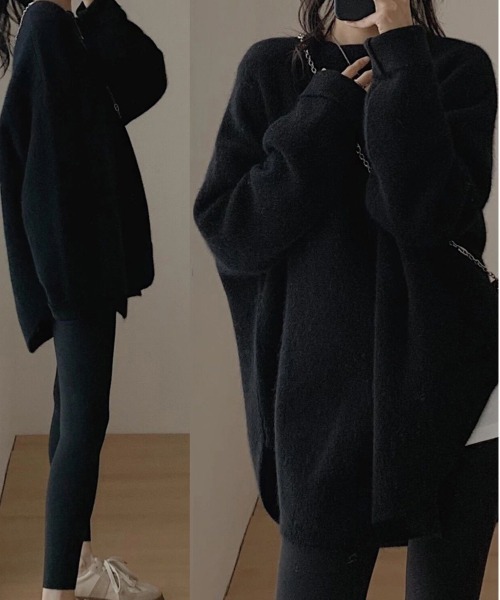 NEW GENTLEMAN ニット セーター ベリンダ ルーズ ニットチュニック