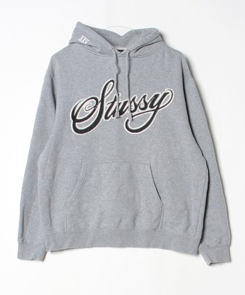 STUSSY ステューシー　プルオーバーパーカー　M STUSSY（ステューシー） プルオーバーパーカー M グレー レディース