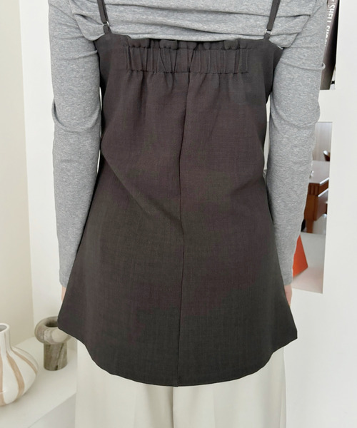 「Eclat one」 キャミソール FREE ブラック レディース_画像5