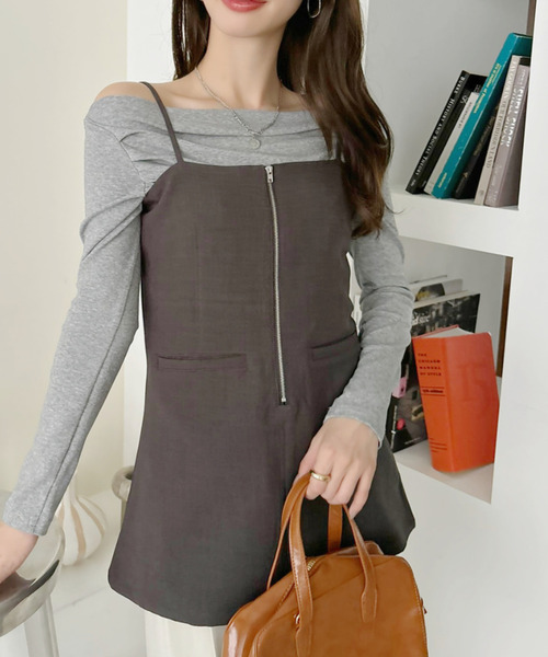 「Eclat one」 キャミソール FREE ブラック レディース_画像9