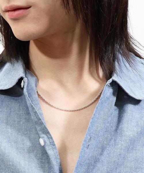 ネックレス ロープチェーンネックレス M 三友その1 真鍮（スパイク チェーン）/メンズ/レディース/ユニセックス メンズ レディースの画像