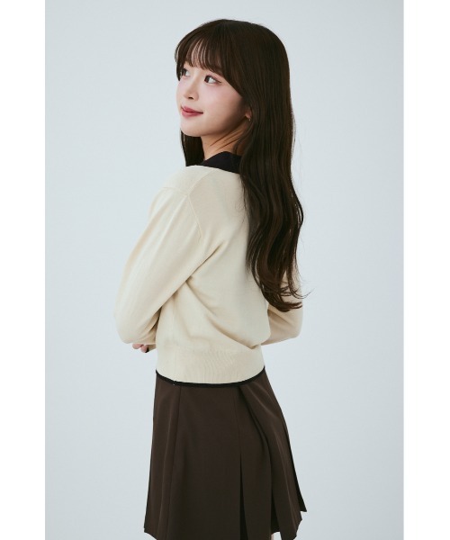 「MIEL CRISHUNANT」 長袖ニット FREE チャコールグレー レディース_画像5