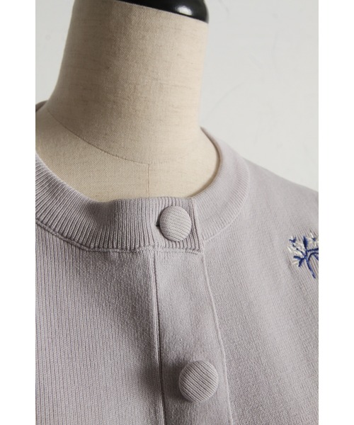 「&. NOSTALGIA」 半袖ニット M ホワイト レディース_画像8