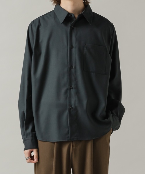 Casper John（キャスパージョン） シャツ Wool mix basic shirts