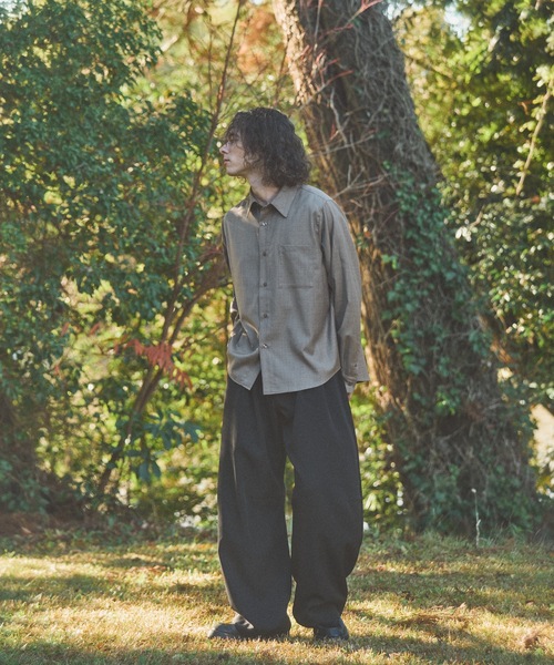 Casper John（キャスパージョン） シャツ Wool mix basic shirts