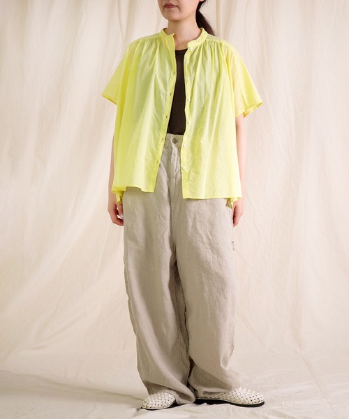 Brocante パンツ 「Brocante / ブロカント」 リネンキャンバス