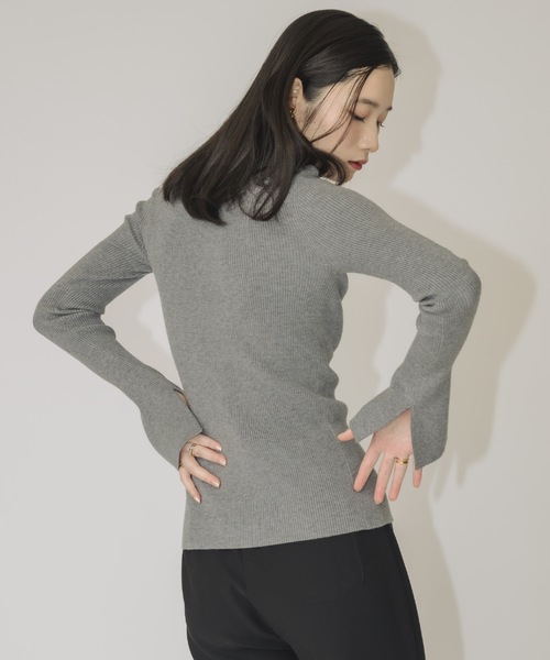 NEUNA（ヌナ） ニット セーター フロントボタンハイネックニット