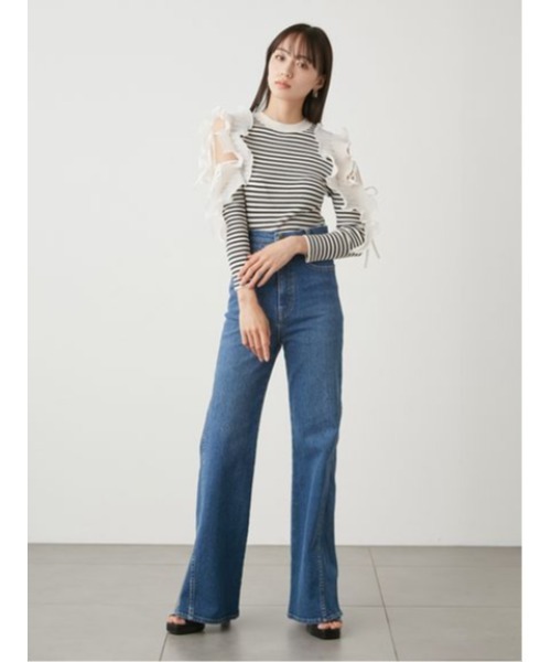 SNIDEL（スナイデル） ブーツカットデニムパンツ 0 グレー レディース